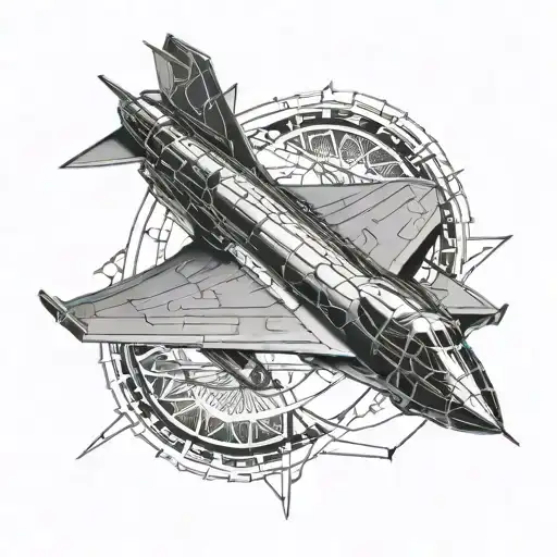 Sr-71 Blackbird Jet tattoo design idea