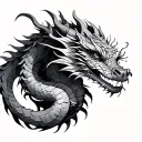Dragon Wrapped Around Arm tattoo design idea