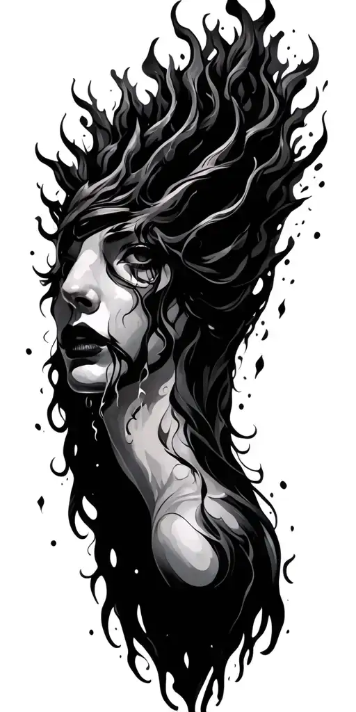 gemini zodiac sign ashes to ashes symbolizing rebirth tattoo design idea