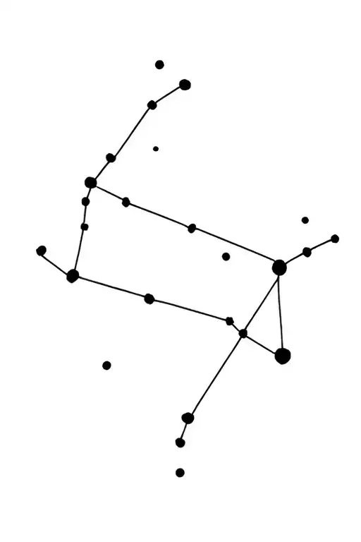 orion constellation tattoo design idea
