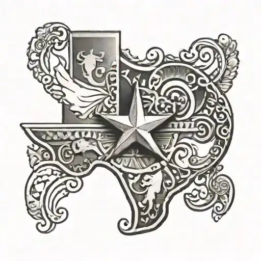 texas tattoo design idea