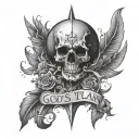 GOD'S Plan tattoo design idea