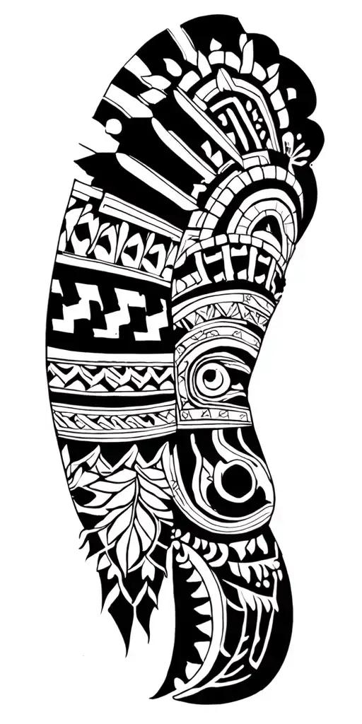 Aztec tattoo design idea