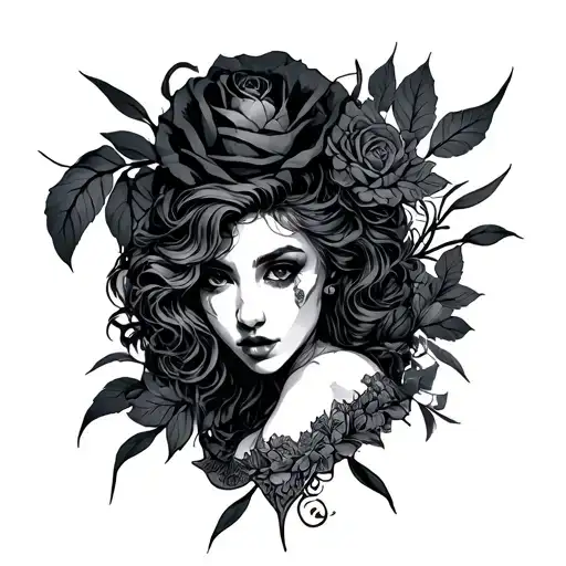 Whore tattoo design idea