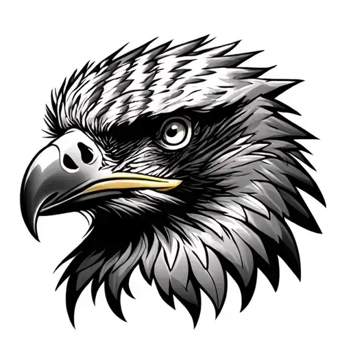 philippine eagle head tattoo design idea