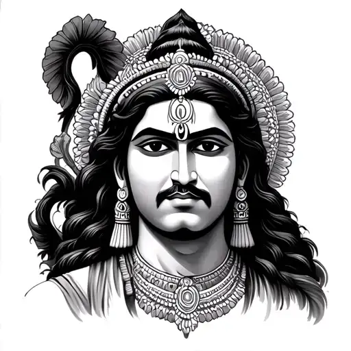 Shri Ram tattoo design idea