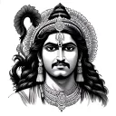 Shri Ram tattoo design idea