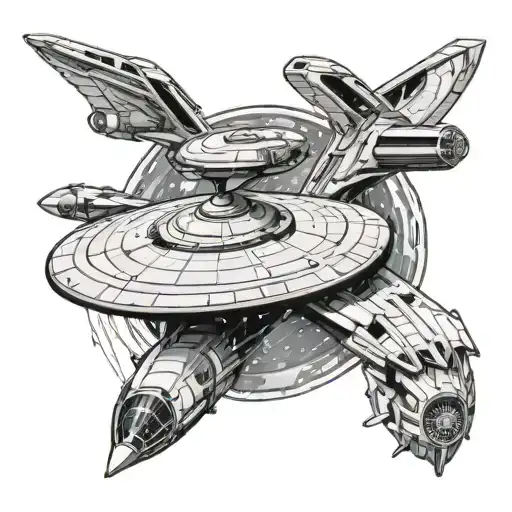 enterprise star trek tattoo design idea