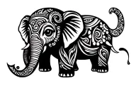 babys elephants tattoo design idea