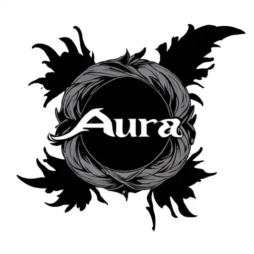 'Aura' logo tattoo design idea