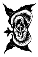 drug addiction recovery symbol surrounded tattoo design idea