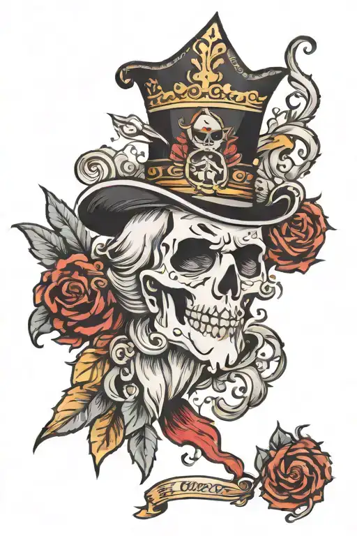 Ghost tattoo design idea