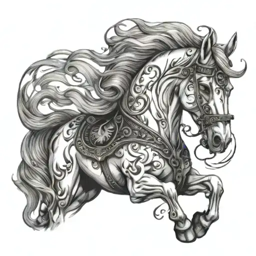 Pale Horse tattoo design idea