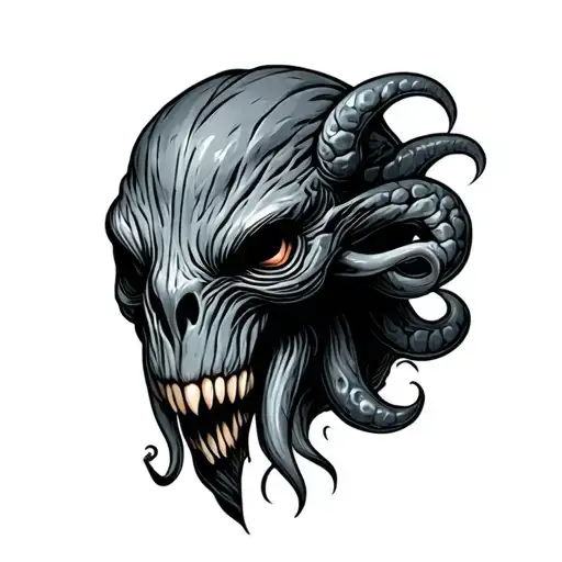 Cthulhu Head tattoo design idea