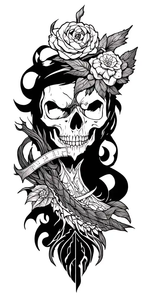 Dnd inspired tattoo featuring tattoo design idea