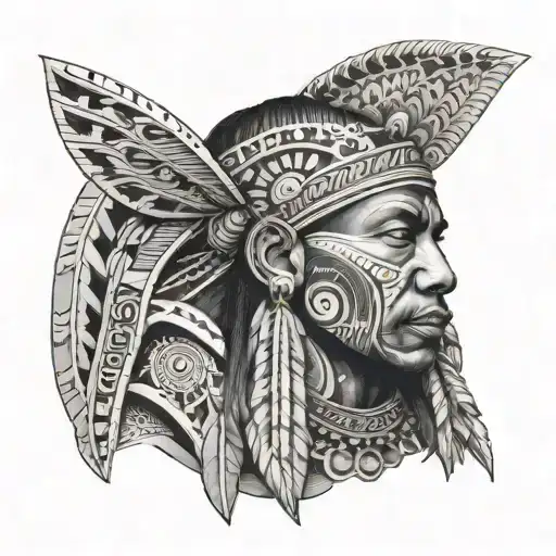 Amerindian paguet + tembe + guyana tattoo design idea