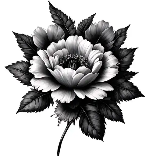 march April May August September October birth flowers tattoo design idea