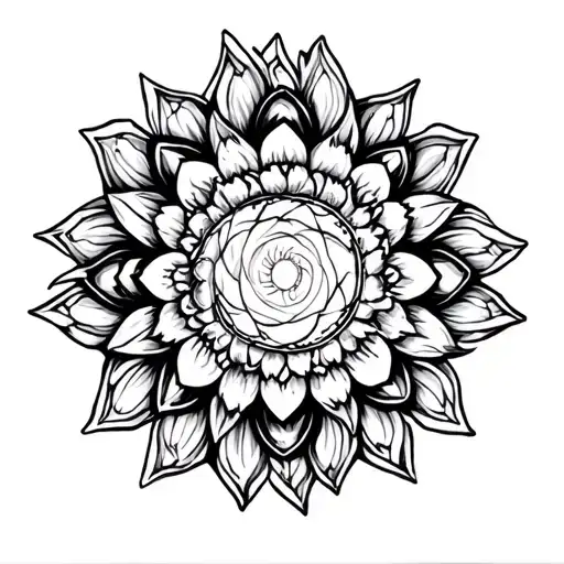 DBZ Mandala tattoo design idea