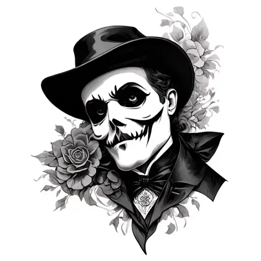 Phantom Of The Opera tattoo design idea