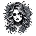 baddie tattoo design idea