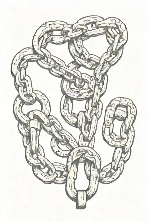 New Chains Same Shackles words tattoo design idea
