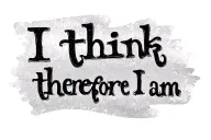 "I think therefore I am" incorporate a semi colon tattoo design idea