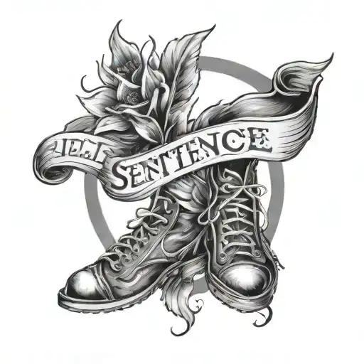 sentence(miracles under your feet) tattoo design idea