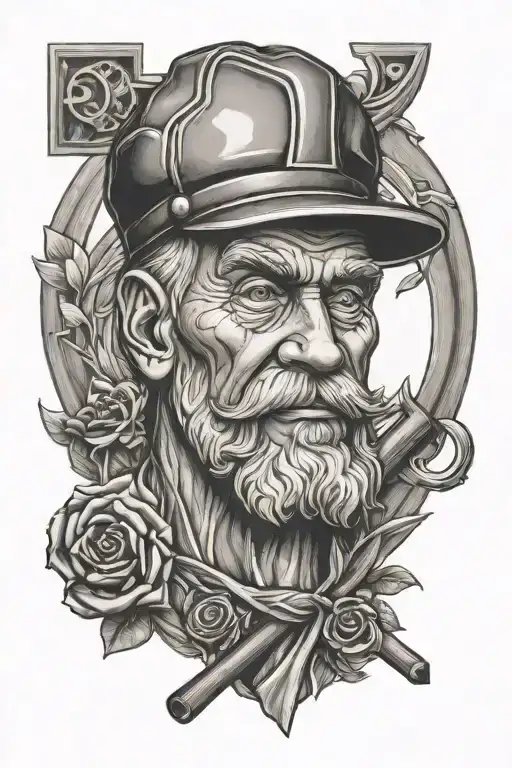 carpenter tattoo design idea
