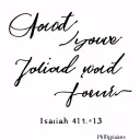 Isaiah 41:13 bible verse Philippians 4:13 tattoo design idea