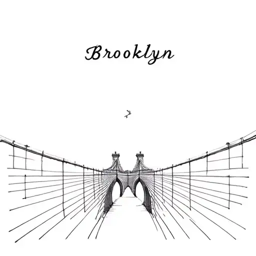Brooklyn bridge tattoo design idea