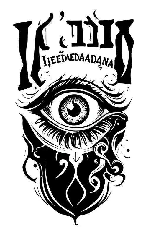 "IIσεIεβδομάδα" evil eye greece tattoo design idea
