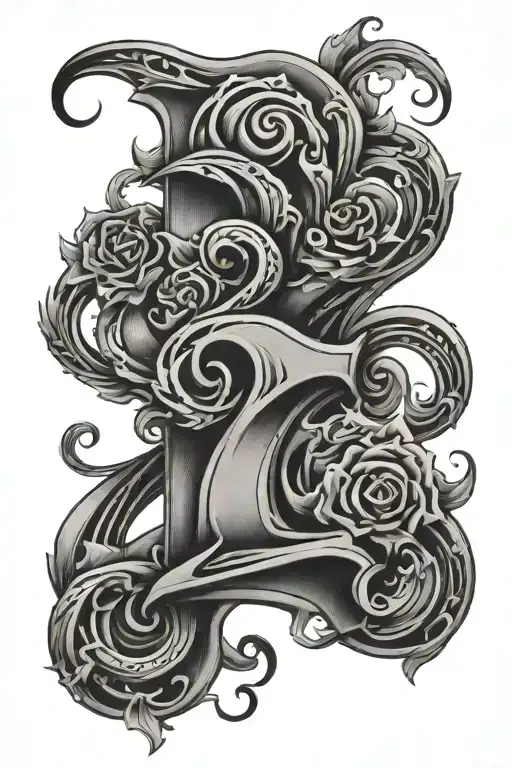 Number 3 tattoo design idea