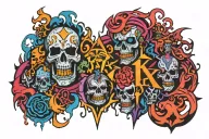 jjk malevolent shrine tattoo design idea