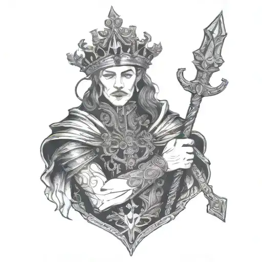 King warrior magician lover 4 archetypes tattoo design idea