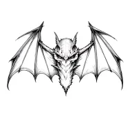 Bat Collarbone tattoo design idea