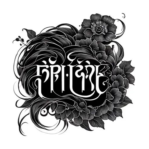 prière khmer script daughters minimalist tattoo design idea