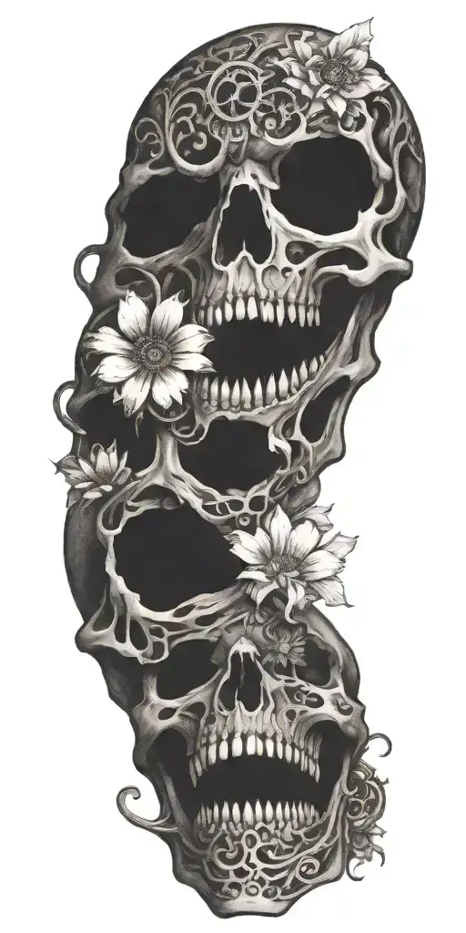 change to black tattoo design idea