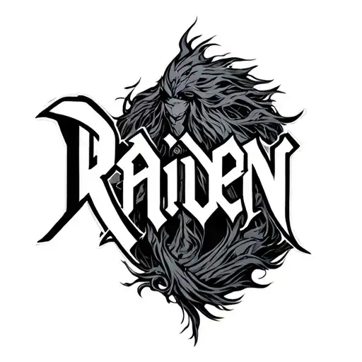 Raiden name written tattoo design idea