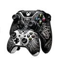 play/xbox controller and representations of famous games such as God of War, Cyberpunk 2077, clair obscur, the last of us etc. tattoo design idea