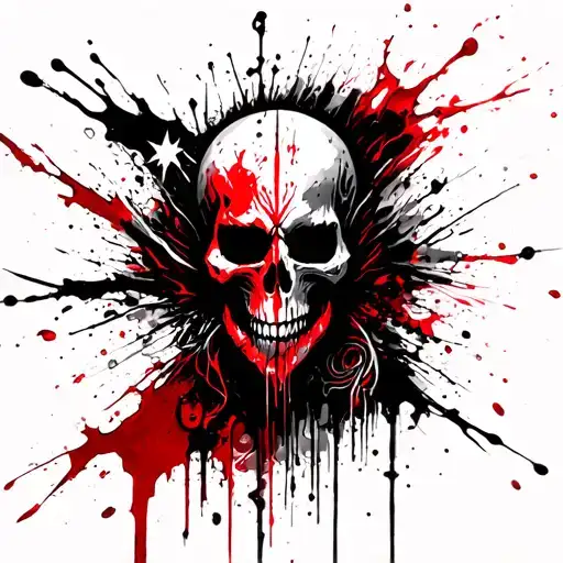 god of death 2 stars tattoo design idea