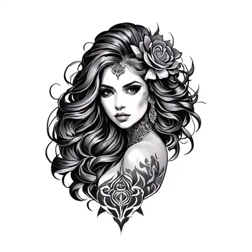 Femdom tattoo design idea