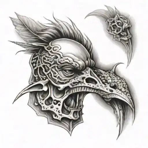 keep quiet tattoo design idea