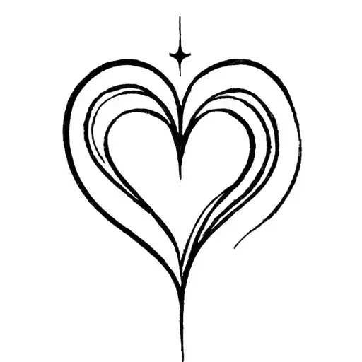 Herz mit 10 that is a symbolic one tattoo design idea