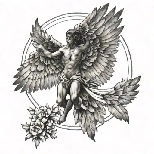 Icarus tattoo design idea