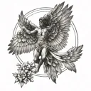 Icarus tattoo design idea