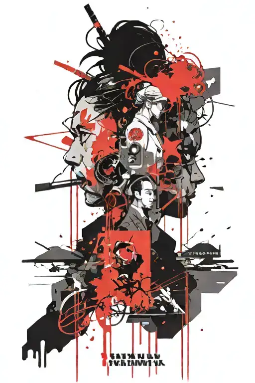 The characters of the drama directed by Hayao Miyazaki tattoo design idea