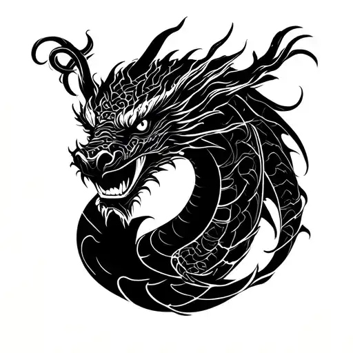 Miniature No-Face masks or Haku’s dragon head in an elegant, spiraling design around the arm.Could blend with traditio tattoo design idea