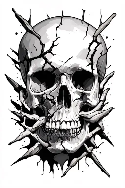 somthing about broken addiction tattoo design idea