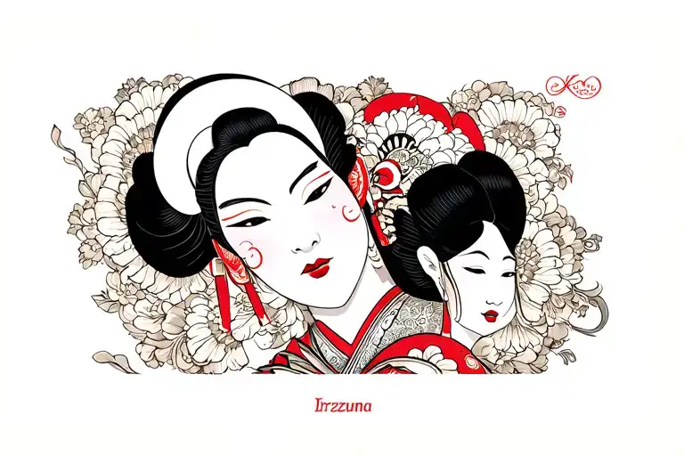 kabukicho shibuya tokyo kabuki tattoo design idea