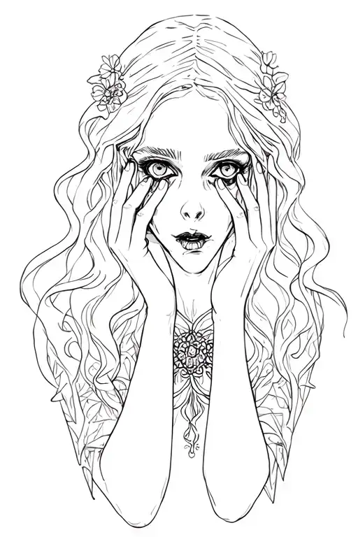 Emily corpse bride see no evil speak no evil hear no evil tattoo design idea